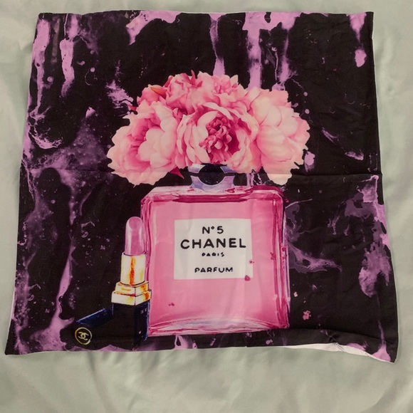 New Black & Pink Floral Throw Pillow Case Cover - Picture 2 of 2